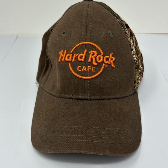 HARD ROCK cafe cap from MAUI in coffee color with a dragon print - Picture 1 of 4